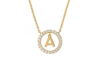 Colar Letra A Dourado