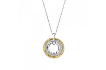Colar com Medalha Bicolor