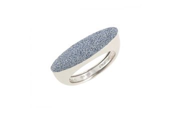 Anel  Pevide Pó Diamante Azul