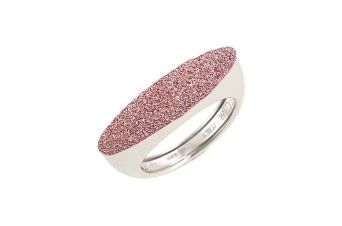 Anel  Pevide Pó Diamante Rosa