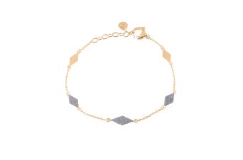 Pulseira Losangos Pó Diamante