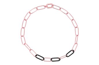 Colar Elos Pó Diamante 