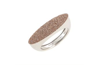 Anel  Pevide Pó Diamante Dourado