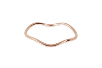 Pulseira Rígida Ondulada Rose