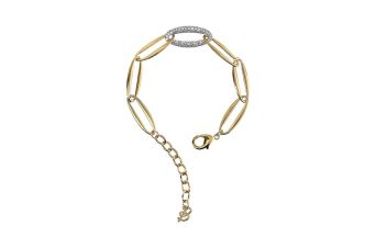 Pulseira Dourada Elos Ovais